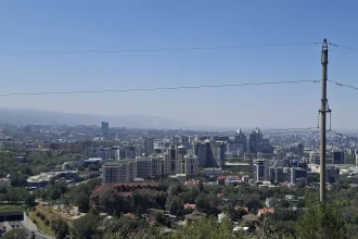 City skyline and digital infrastructure in Central Asia - Kazakhstan and Uzbekistan Bet on Homegrown Digital Services
