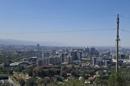 City skyline and digital infrastructure in Central Asia - Kazakhstan and Uzbekistan Bet on Homegrown Digital Services